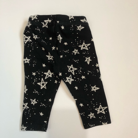 Gymboree baby 3-6 months cute black leggings with white stars - Picture 6 of 6